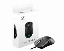 Mouse Gamer Msi Forge Gm320, Sensor Optico 12,800 Dpi, 7 Botones, Rgb, Negro _open Box